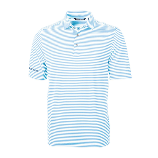 GridIntel Men's Striped Recycled Polo