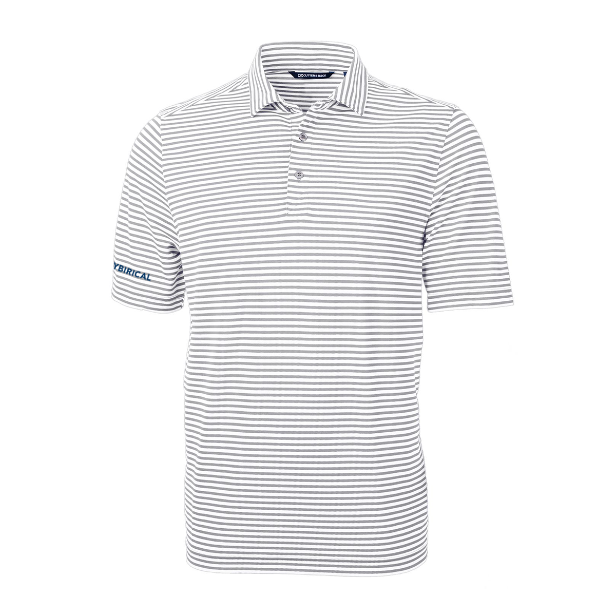 Cybirical Men's Striped Recycled Polo