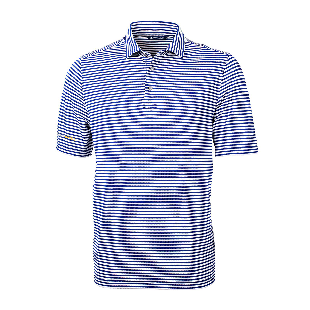 GridIntel Men's Striped Recycled Polo