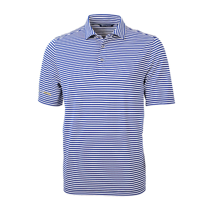 GridIntel Men's Striped Recycled Polo