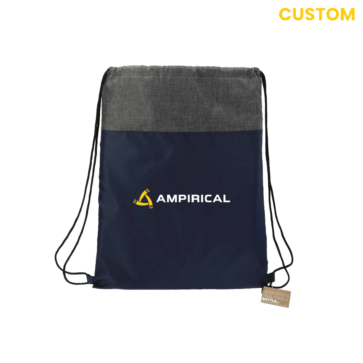 Navy Recycled Drawstring Bag