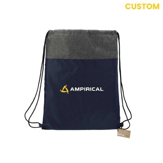 Navy Recycled Drawstring Bag