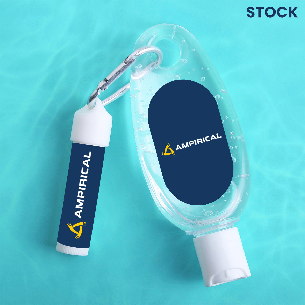 Sanitizer & Lip Moisturizer Carabiner Kit