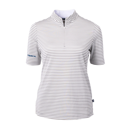 Cybirical Striped Recycled Ladies Polo