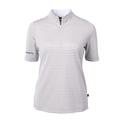 GridIntel Striped Recycled Ladies Polo
