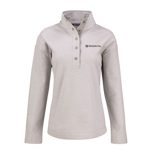 GridIntel Women's Recycled Fleece Snap Pullover
